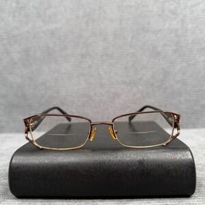 Catherine‎ Deneuve CD-250 BRN Brown Rectangular Y2K Eyeglasses Frames 50-18-135